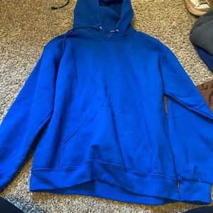 Blue hoodie